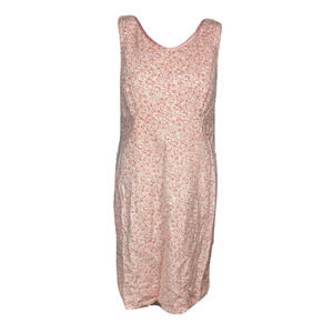 Liz Claiborne Liz Sport Dress Women 6 Vintage‎ Pink Floral Cottagecore Sheath